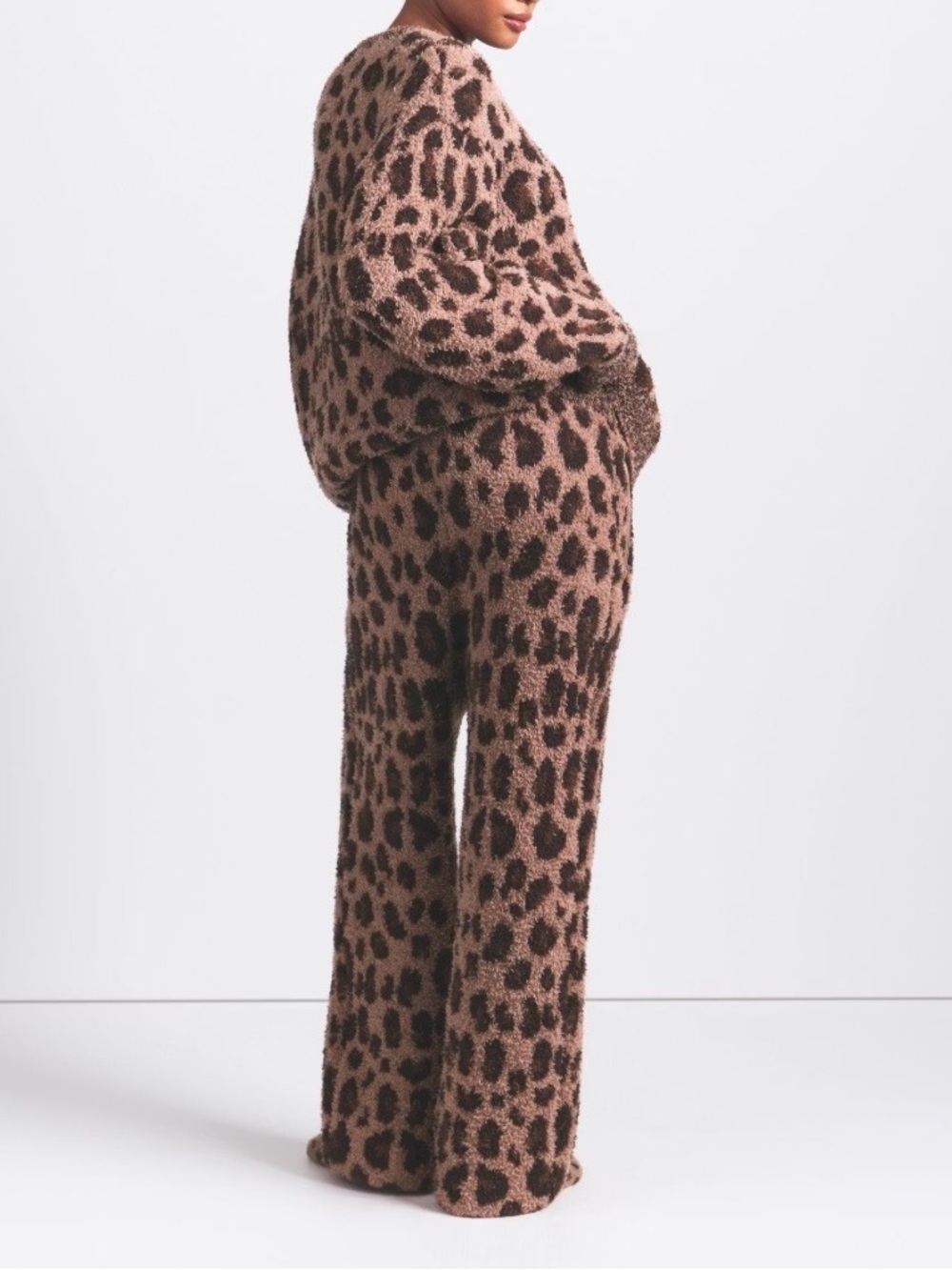 🐆 SKIMS Cozy Knit Pant | Leopard | S/M | NWT 🏷️